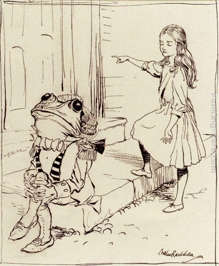 Arthur Rackham Alice And The Frog Footman